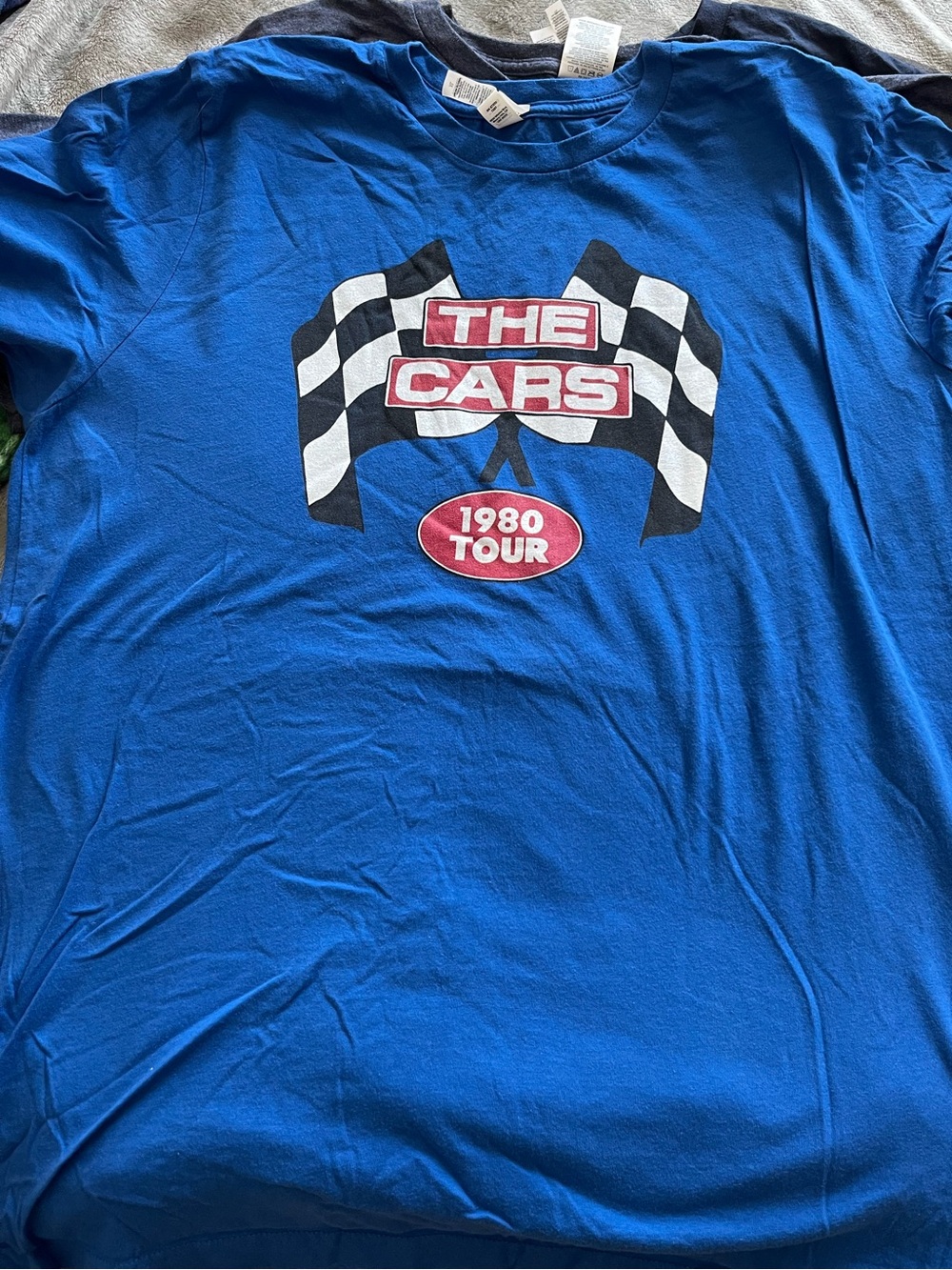 Blue 'The Cars 1980 Tour' Graphic T-Shirt